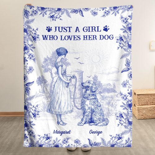 Just-A-Girl-Who-Loves-Dogs-Toile-De-Jouy-French-Style-Personalized-Blanket_1.jpg